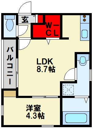 福岡県北九州市戸畑区千防３丁目 間取り