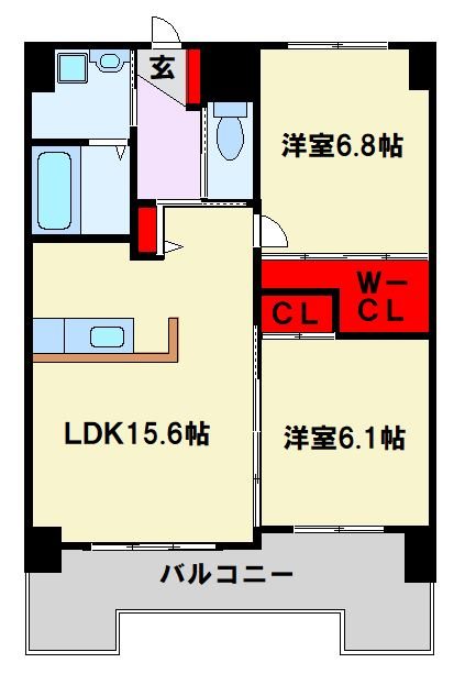 福岡県北九州市戸畑区天神２丁目10-27 間取り