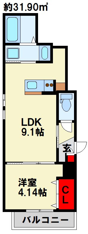 仮）Cherim片野EAST 間取り
