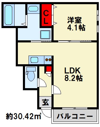 仮）Cherim片野EAST 間取り