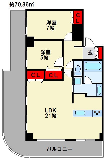 KOKURA TOWER 間取り