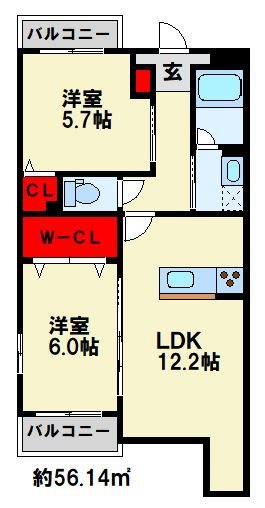 仮）プレステージ行橋泉中央 間取り