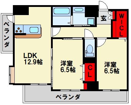 グレンフォレスト到津 間取り