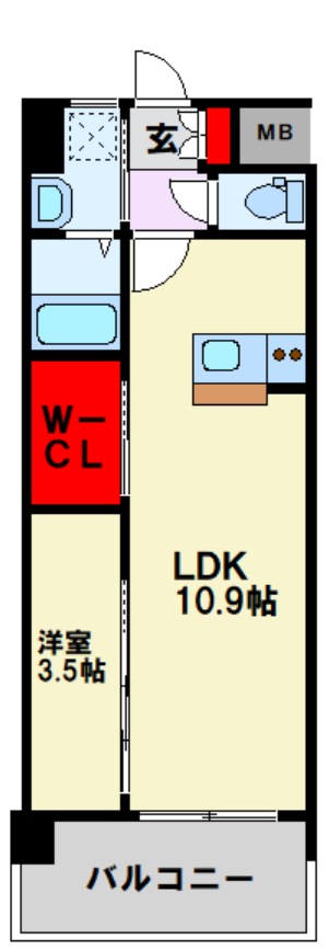 福岡県北九州市小倉北区足原１丁目 間取り