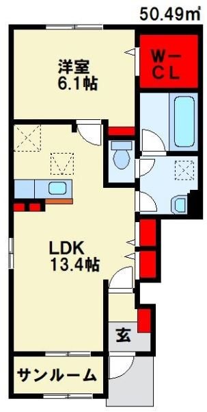 ヴィラ　ド　ナチュールⅡ 間取り