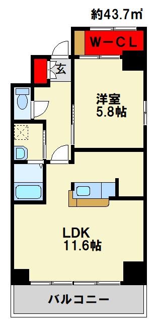 プリオールA  間取り
