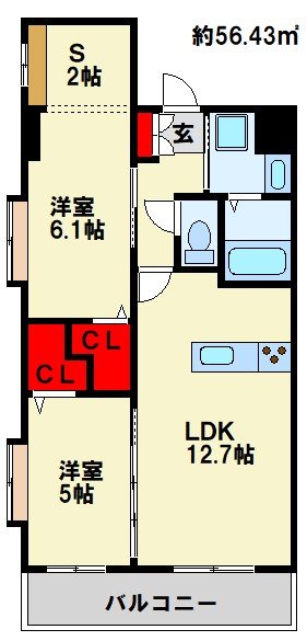 プレミア片野 間取り
