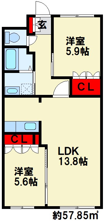 Slow Hand弐番館  間取り