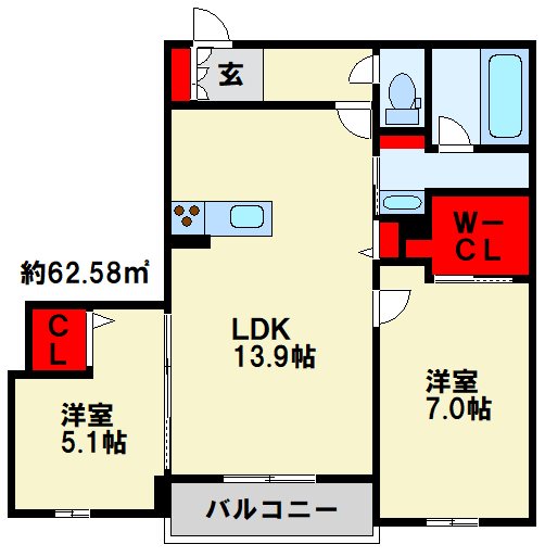vivace日明 間取り
