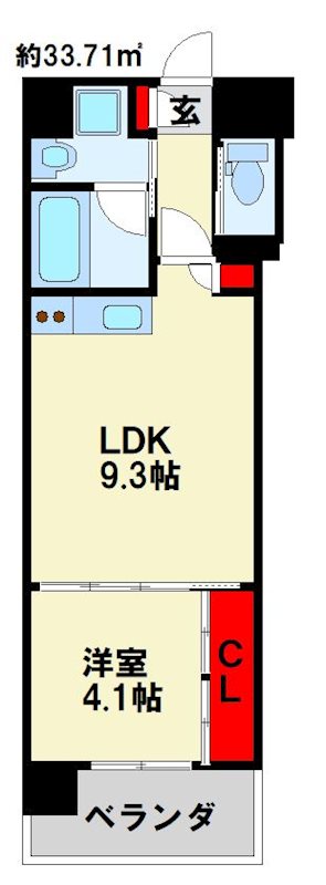 福岡県北九州市八幡東区西本町３丁目 間取り