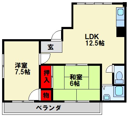 野坂ハイツ 間取り