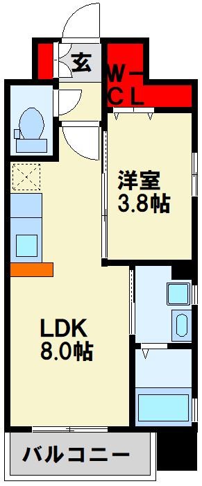 アルゴヴィラージュ浅生Ⅰ 間取り