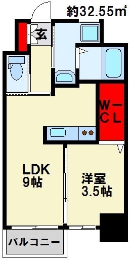 アベニュー小倉ウエスト 間取り