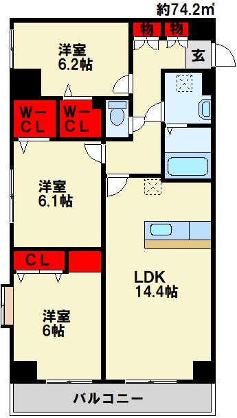 ファミール守恒  間取り