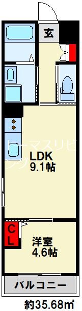 クリンピアMK  間取り