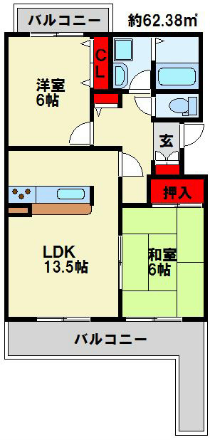 アネーロあそう 間取り
