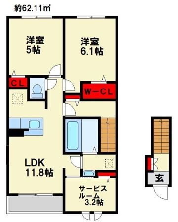 ウエストアヴェニュー行橋 間取り