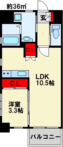 PROTO CITY 戸畑  間取り