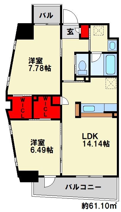 ラフィーネ上葛原 間取り
