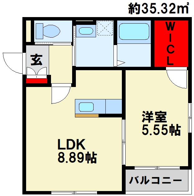 BRAVE BASE 神正町　A 間取り