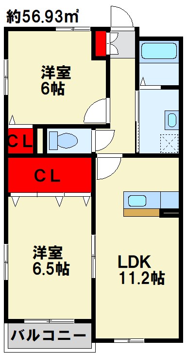 クレメント引野 間取り