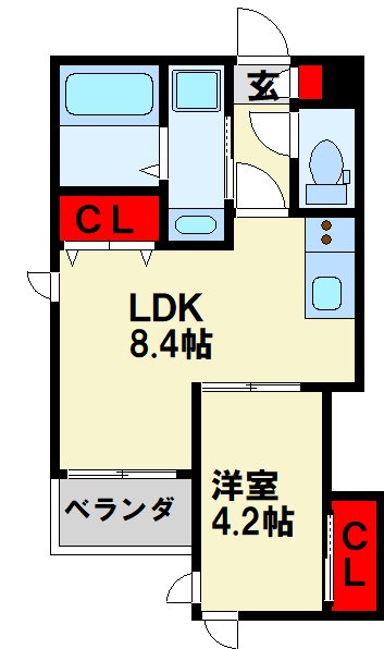 福岡県北九州市戸畑区中原東１丁目 間取り