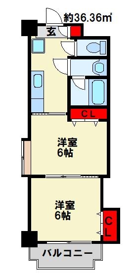 福岡県北九州市戸畑区中原西２丁目 間取り