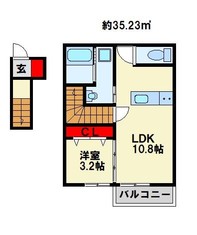 シャルム岡垣Ⅲ 間取り