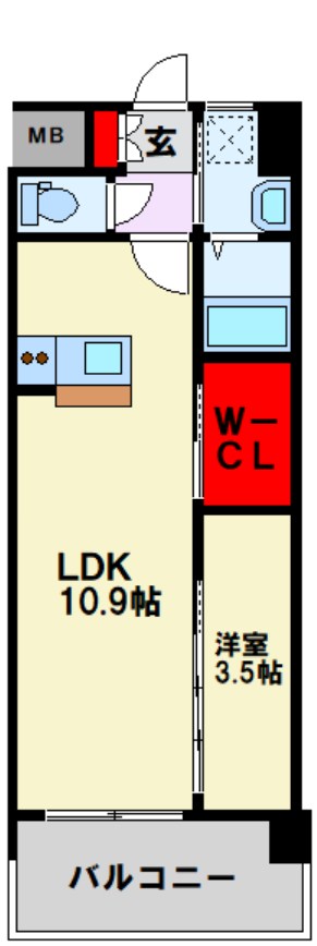 福岡県北九州市小倉北区足原１丁目 間取り
