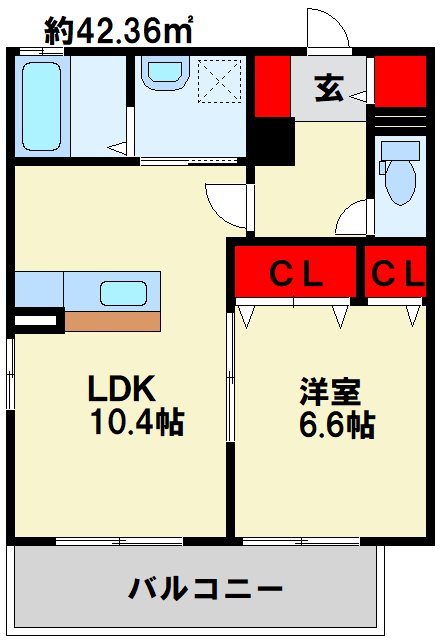 アクシア南若園 間取り