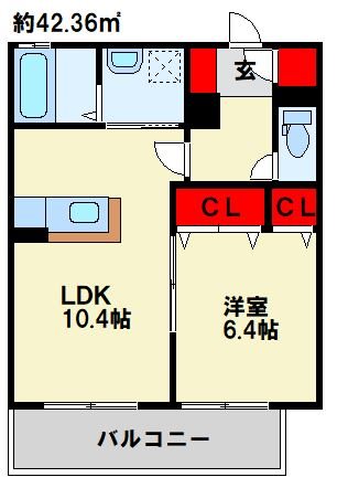 アクシア南若園 間取り