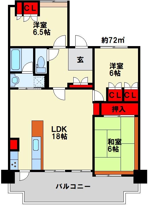 アーティックスエグゼ足原 間取り