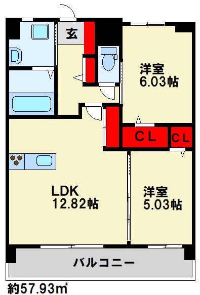 オーヴィジョンクラス浅香通り 間取り