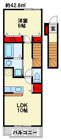 プラスパーB　 間取り