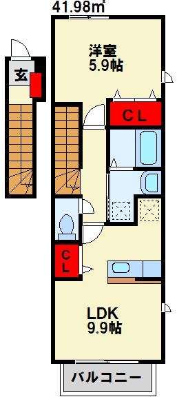 プラティークA 間取り
