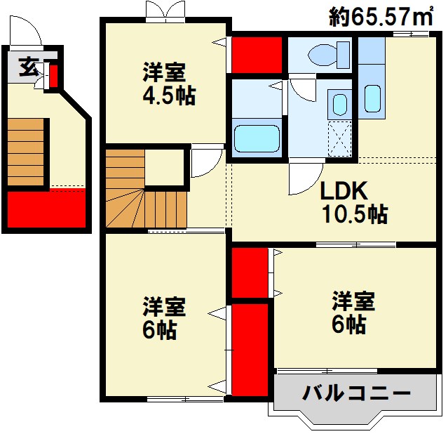 エヴァーグリーンB 間取り