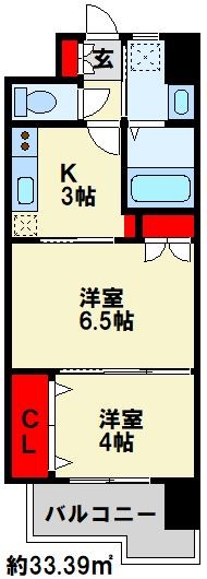 REGARIA KOKURAKITA　CENTER PLACE 間取り