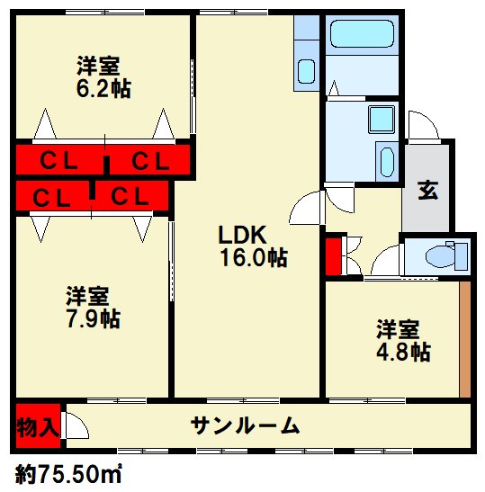 フェルト130　A棟 間取り