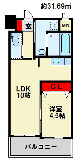 アンテス上到津  間取り