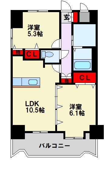アルゴヴィラージュ八幡駅前 間取り