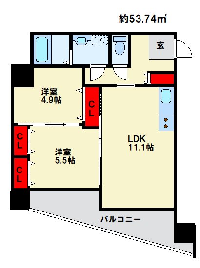 クラシオン木町アネックス 間取り