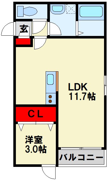アプリーレ若松 間取り