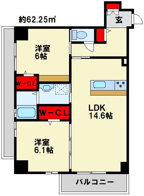 TGボナール浅川台 B棟 間取り