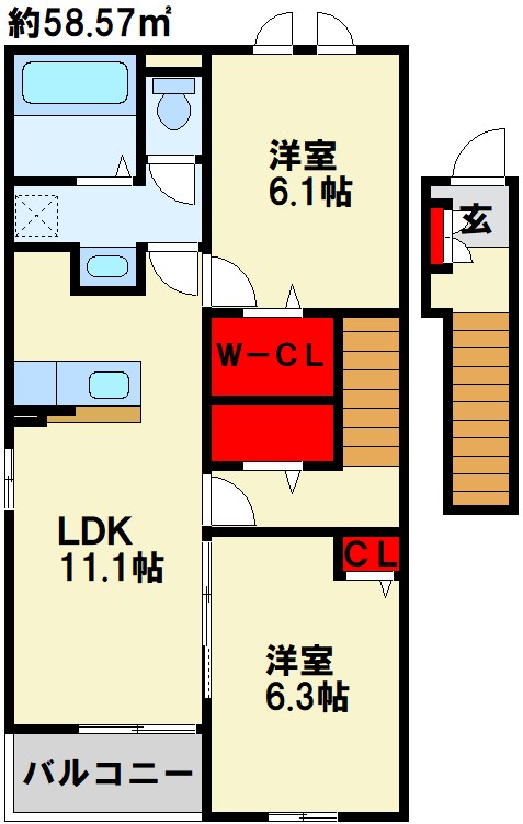 エレガンシアⅠ 間取り