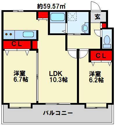 福岡県北九州市戸畑区中原西２丁目 間取り