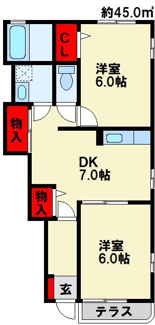 プランドール2 間取り