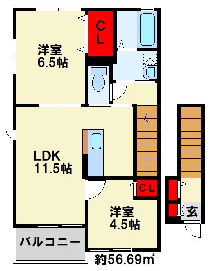 エルメゾン OGURA 間取り