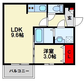 ジーメゾン八幡西リベル 間取り