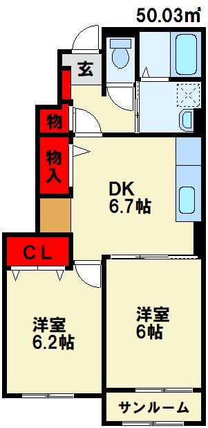 ウィステリア 参番館 間取り