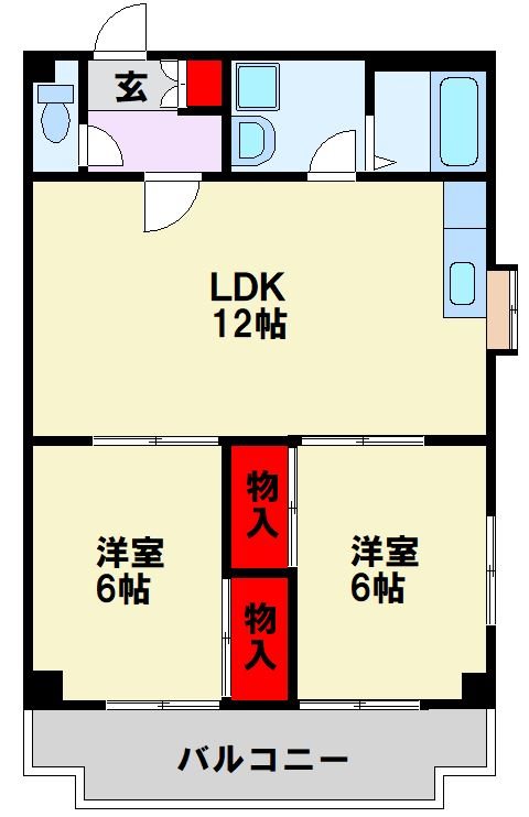 福岡県北九州市八幡西区青山２丁目 間取り
